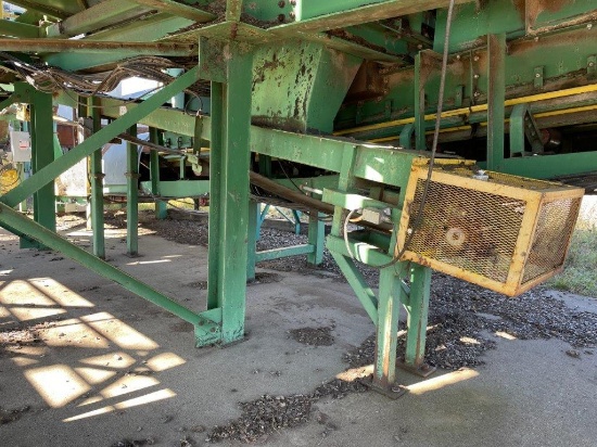 Dingwells 12inch X 34ft Covered Belt Conveyor W/ Electric Drive & Substructure (Out Of Screen)