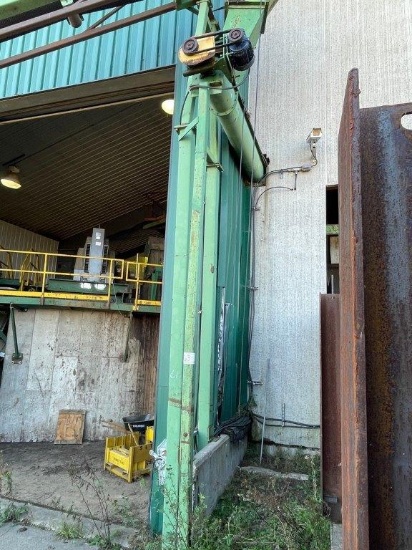 9inch X 32ft Screw Conveyor W/ Electric Drive Square Tube Support (Outside)