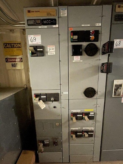 Cutler Hammer Freedom Series 2100 Motor Control Center W/ 2 Sections & 6 Buckets