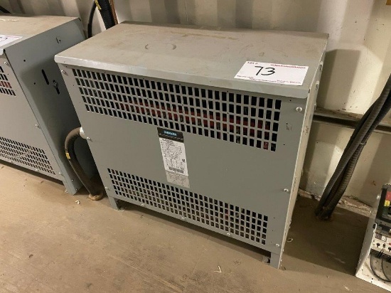 Siemens 45ANNKVA; Dry Type Transformer; Type SEC, 3ph, Mod: CDTA0045RRA6XXBA, CAT: T3F60045A5VXX, SN