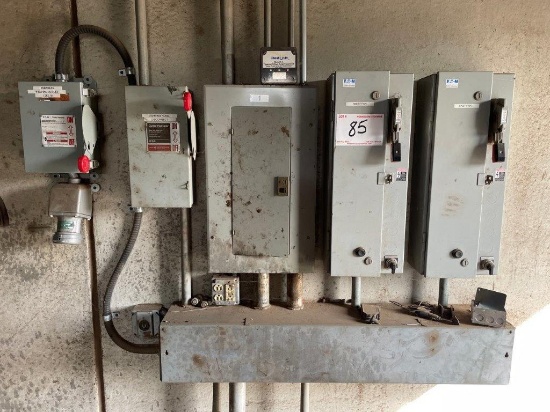 2 Cutler Hammer Disconnect Starters GE Breaker Box & 2 Cutler Hammer Disconnects