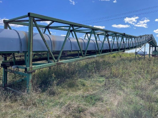 Dingwells 300ft Of Steel Bridge W/ Catwalk & Stairs To Support 30inch Covered Belt Conveyor