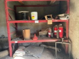 Contents Of Rack: Fire Extinguishers, Screen, Flex Hose, Belting & Misc