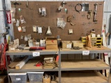 Contents Of 2 Shelving Units: Misc Parts & Hose