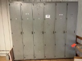 6 Door Wood Locker