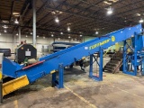 2020 Tuffman 24inch X 24ft Elevating Cleated Belt Conveyor W/ Electric Drive, SN: TM-2088-02