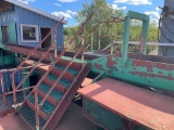 18inch X 40ft Rubber Belt Infeed Log Conveyor W/ Electric Drive (Into Debarker), Located in Ashland,