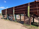 64inch X 42ft 4-Strand Western Chain Log Deck W/ Electric Drive & Substructure, Located in Ashland,
