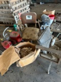 Misc Lot- Gas Cans, Chairs, Cardboard Corner Packaging, Anti-Freeze