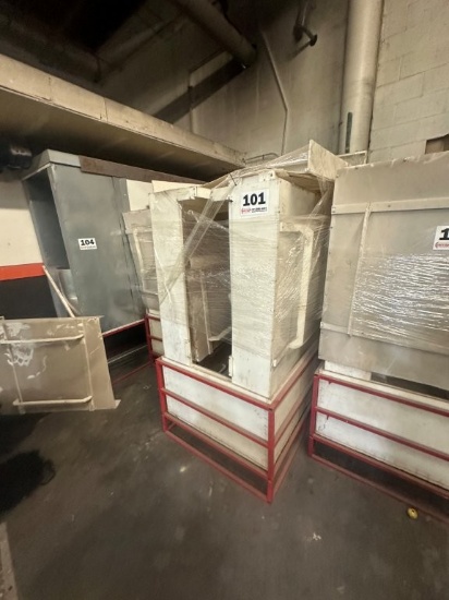 3ft X 4ft X 7ft Tall Coating Booth Constructed Of UHMW Plastic. Located At 1602 Musser St., Muscatin