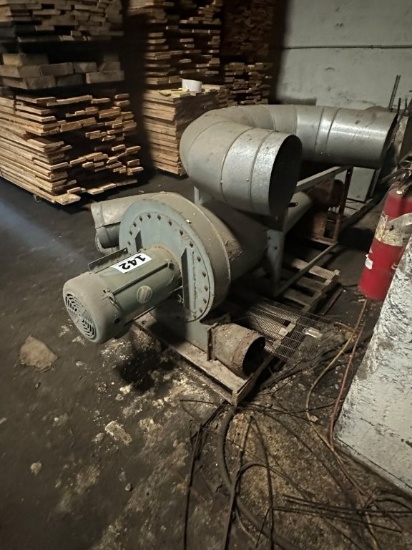 5hp 3 Phase Direct Drive Blower Cyclone Dust Collector Unit. Located At 1602 Musser St., Muscatine,