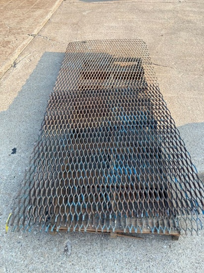 (2) Sheets Of Expanded Metal. (1) 4ft X 10ft And (1) 4ft X 5ft. Located At 1602 Musser St.,
