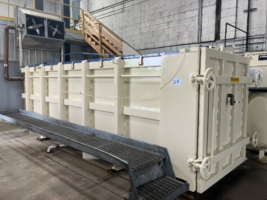 Vacutherm Vacupress Model VP2500 Vacuum Kiln With 33ft of Track (Outside Of Chamber) Stainless Steel