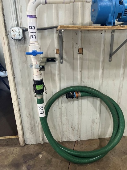 2inch X 15ft Heavy Suction Hose With PVC Fittings (Used For Lot 33)