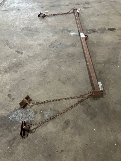 Spanner Bar For Hoisting Heat Plates With Electric Hoist. Made From Square Steel Tubing, 97inch