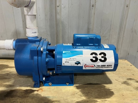 Goulds Model GT15 Self Priming End Suction Pump Single Phase Motor: Located At 1602 Musser St., Musc