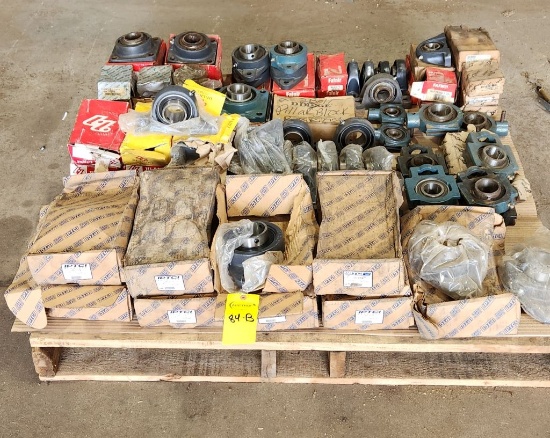 Pallet With An Assortment Of New And Used Bearings