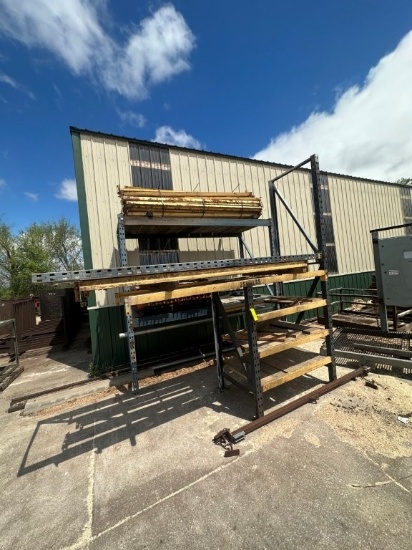 (2) Assembled 4ft X 10ft Pallet Racking With Additional Racking Components