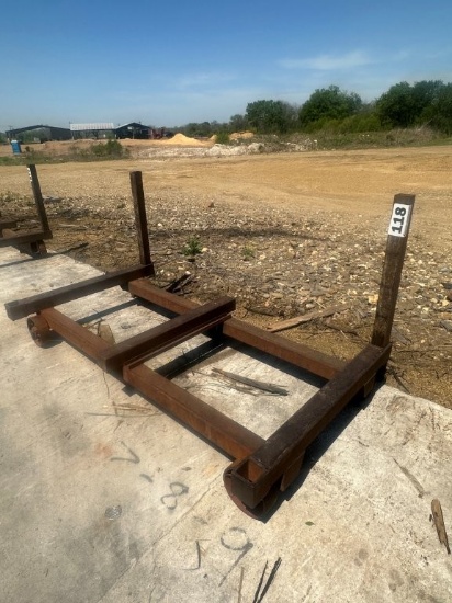 48inch X 90inch Steel Tie/Lumber Cart