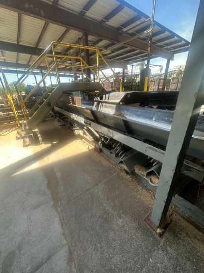 Webster 24inch X 114ft X 13-1/2inch Deep Balanced Vibratory Conveyor With Drive (Bolted To Embedded