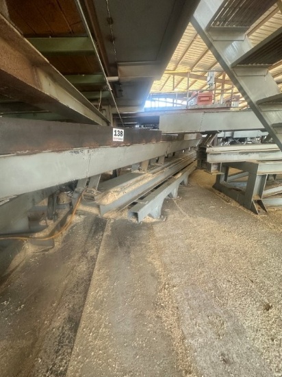 Webster 24inch X 58ft X 10inch Deep Vibratory Conveyor With Drive (Bolted To Embedded Steel For Easy