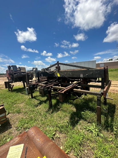 Morgan 3HD Trim Saw Complete Unit. Not Installed. Located At 117 CR 131, Foreman, AR 71836