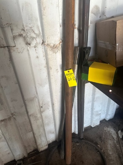 (2) Steel Shafts (1) 2 3/8inch X 45inch Splined And (1) 2 3/8 X 60inch Solid