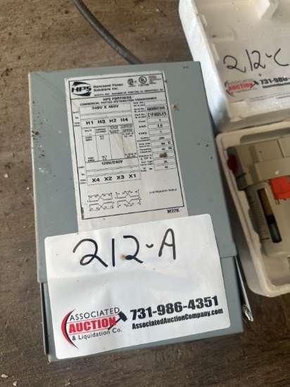 New 2 KVA Single Phase Transformer 480/240 And 240/120 Volts