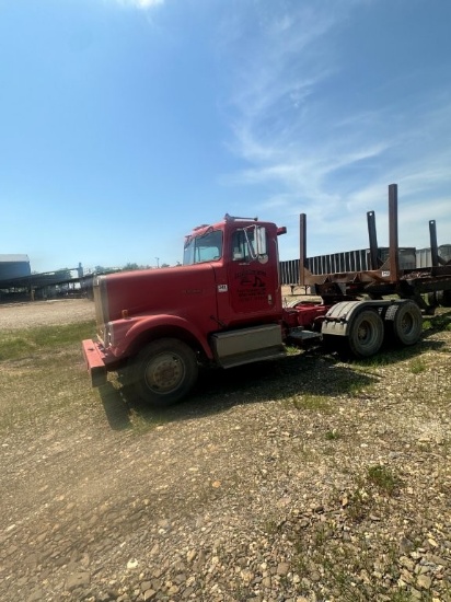 1989 International Tandem Axle Tractor With Day Cab, Cummins L10  Engine With Jake Brake, Eaton Full