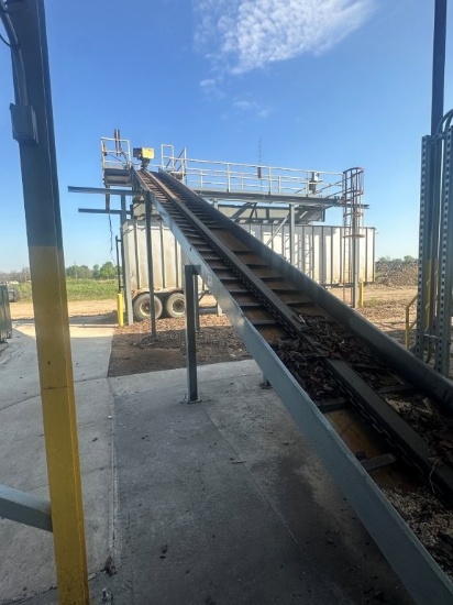 56ft Barn Sweep Conveyor Counterclockwise Rotation With Electric Drive (Feeds Single Bay Over Head L