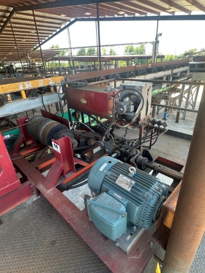 Meadows Unitized 50 Hp Hydraulic Power Pak And Carriage Drive With Cable Drum And Cable
