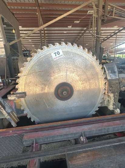 56inch Circle Saw Blade With (F) Style Holders. Missing 1 Shoulder
