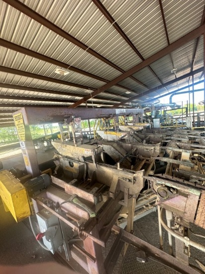 Cornell Model 7-2004 Multi-Saw Trimmer With 4 Heads And Electrical Controls Note Unit Is Missing Lat