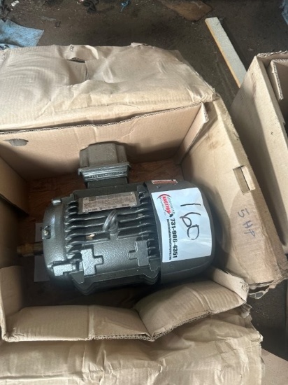 New In Box ABB 5hp 3 Phase Electric Motor
