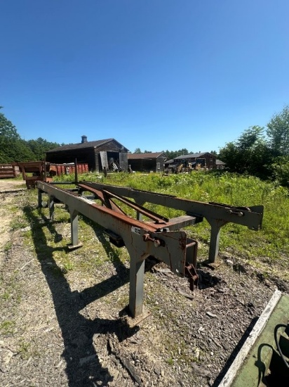 Wood-Mizer 62inch X 20ft 2 Strand Log Deck with Loader, Hyd Drive and Needs Cylinders