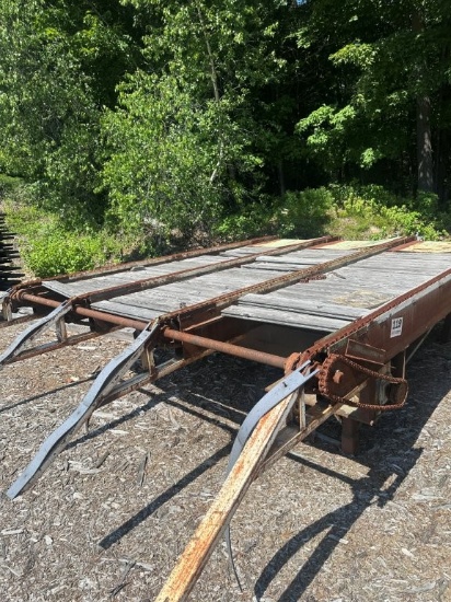 10ft X 12ft 4 Strand Transfer Deck with C55-B Roof Top Chain and Electric Drive
