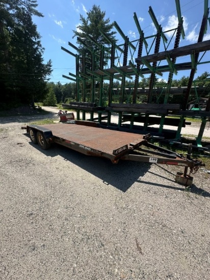 BRI-MAR 20ft Bumper Pull Tandem Axle Trailer, 82inch Wide (Between Wheel Wells) Steel Deck, Electric