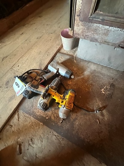(4) Impact Tools, (2) Corded, (1) Cordless and (1) Pneumatic