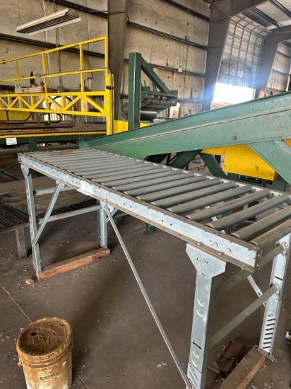 (2) Dead Roller Conveyor Sections, 26inch x 10ft and 28inch x 8ft. Located at 3360 Cansler Circle.,