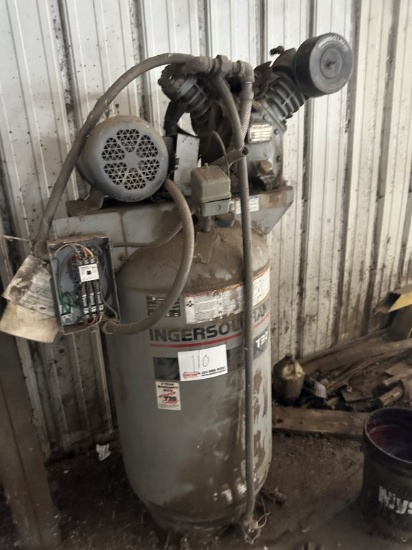 Ingersol Rand 10hp 3 Phase Tank Mounted Air Compressor. Located at 3360 Cansler Circle., Maiden, NC