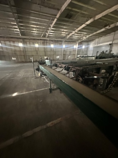 18inch x 22ft Belt Conveyor with Pinch Roll and Electric Drive. Located at 3360 Cansler Circle., Mai
