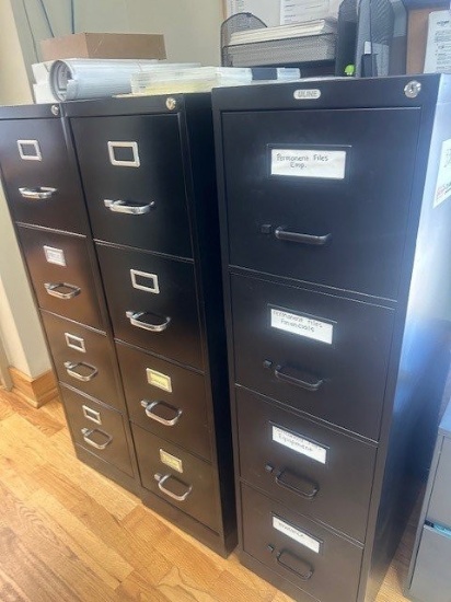 All File Cabinets In Office Building, Approx 12 units. Located at 3360 Cansler Circle, Maiden, NC. 2