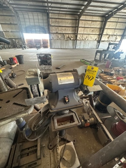 Palmgren 8inch Bench Grinder,Single Phase. Located at 3360 Cansler Circle., Maiden, NC 28650. NC Sal