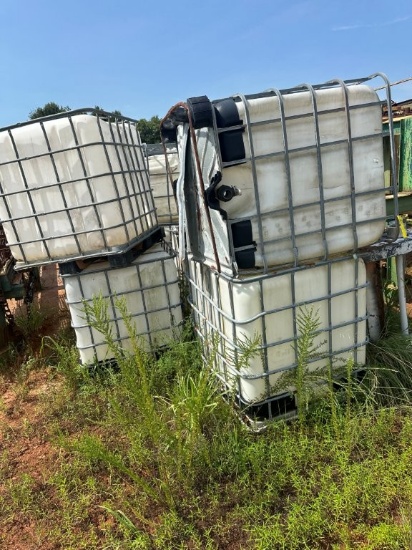 (6) 250 Gallon (Empty) Plastic Totes. Located at 3360 Cansler Circle., Maiden, NC 28650. NC Sales Ta
