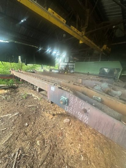 13ft x 25ft 4 Strand Heavy Built Log Deck with Stop and Loader, 4ft Nose Skids, Electric Drive. Loca