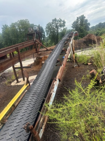 24inch x 35ft Concave Belt Conveyor, Electric Drive. Located at 172 Looper Ln., Pickens, SC 29671. S