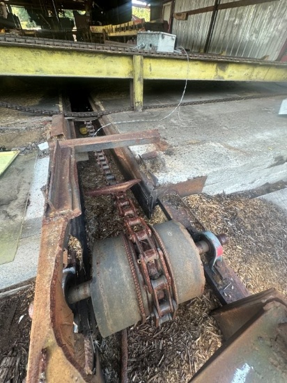 12inch x Approx 65ft Drag Chain Conveyor, No Drive. Located at 172 Looper Ln., Pickens, SC 29671. SC