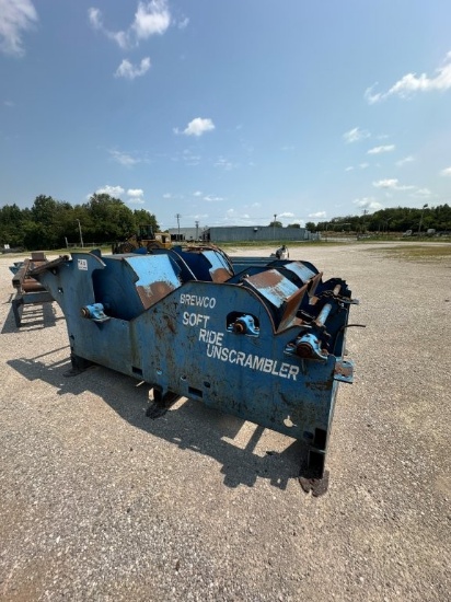 Brewco Soft Ride Unscrambler with 6 Ft 6 Inch X 10 Ft 3 Strand Package Deck, Electric Drives. Locate