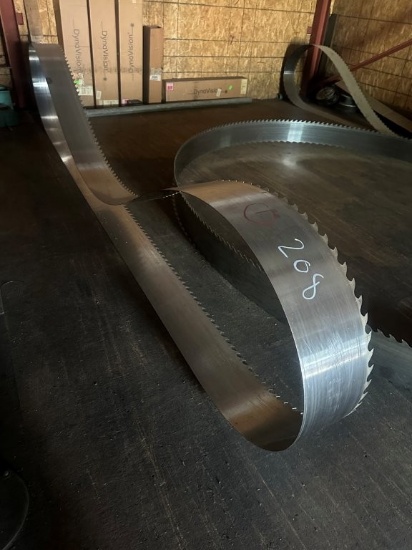 (3) Smooth Back Band Saw Blades, 34ft 10inch Long. Located at 172 Looper Ln., Pickens, SC 29671. SC