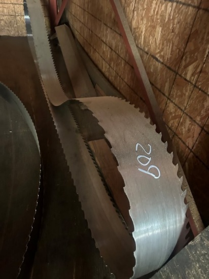(3) Sliver Back Band Saw Blades, 36ft 9inch Long. Located at 172 Looper Ln., Pickens, SC 29671. SC S